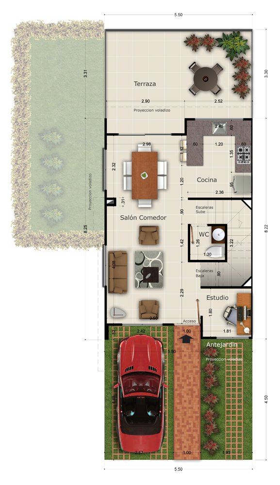 Diagrama lógico de una casa